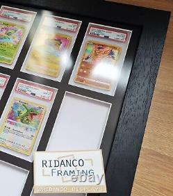 16 Card PSA Frames, Premium Quality, Solid Real Wood, CGC MTG Pokemon Wall Case