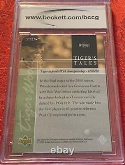 2001 UD Tiger Woods Defends? PGA Championship 8/20/00? BCCG Graded 10 Card