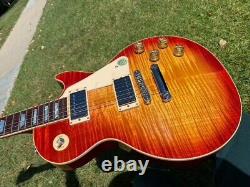 2015 Gibson Les Paul Traditional Plus 100 Flametop Standard Set Up 9.5 lbs
