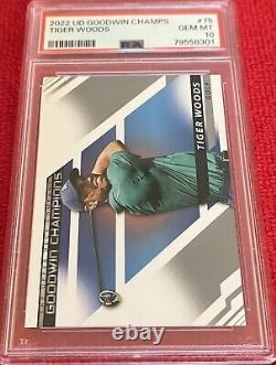 2022 UD Goodwin Champs Tiger Woods PSA 10 CARD