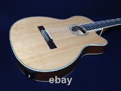 39 Caraya C-551BCEQ/N Thin-Body Semi-Classical Guitar withTruss Rod +Free Gig Bag
