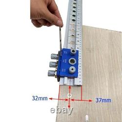 3In1 Dowelling Jig Adjustable Aluminum Pocket Hole Jig For Furniture Connecting