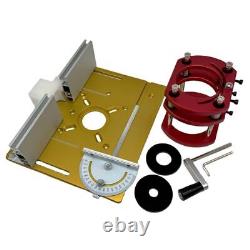 Aluminum Router Table Insert Plate 6-speed Electric Trimmer Wood Engraving Tools
