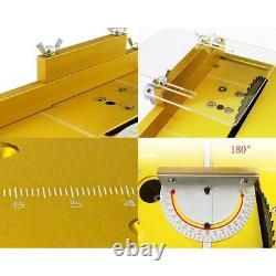 Aluminum Router Table Insert Plate Circular Saw Flip Cover Plate Miter Gauge Kit