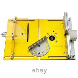 Aluminum Router Table Insert Plate Circular Saw Flip Cover Plate Miter Gauge Kit