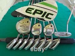 Callaway Nicklaus Irons Driver Woods Putter Mens Complete Golf Club Set L. H