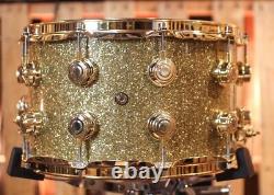 DW 8x14 Collector's Standard Maple Gold Glass Snare Drum SO#1335981