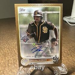 James Wood Gold Auto /50 SP 2022 Topps Pro Debut #7 MLB Prospect Nationals
