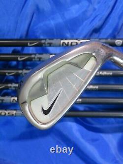 Japan Version NIKE NDS 7pc Fujikura S-flex Irons set Tiger Woods Golf nwo
