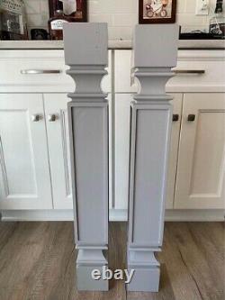 Kitchen Island Counter Height Legs Posts 4 1/2Wx34 1/2L Standard Finished set 2