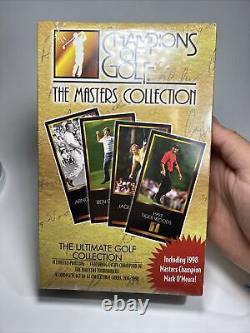NEW Sealed Complete Set 63 Cards Golf Masters Champions 1934-1998 Tiger Woods RC