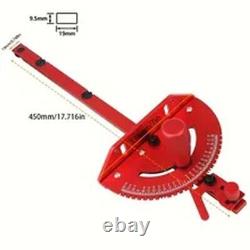 Precision Miter Gauge For Table Saw Telescoping 50 to 87CM Aluminum Miter Fence