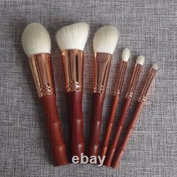 Red Sandalwood Handle Handmade Makeup Brushes Saibikoho Goat Hair Make Up Brush