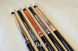 SET OF 5 CAROM CUES New Canadian Maple Carom Billiard Cue Stick FREE SHIPPING