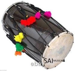 Sai Musical Punjabi Bhangra Dhol Free Bag-Dagga DHOL DRUM PARTY PRS MUSIC INS