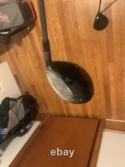 Set Left Handed Callaway Driver 9.0 and 3 Wood Graphite Stiff Shaft