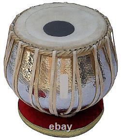 Tabla Drum Set, Concert Quality, 2.5 Kg Chromed Copper Bayan