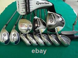 Taylormade Adams Irons Driver Woods Hybrids Putter Complete Golf Club Set R. H