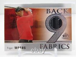 Tiger Woods 2001 Sp Game Used Back 9 Fabrics Tournament Worn Material