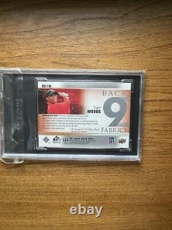 Tiger Woods 2021 Sp Game Used Back 9 Fabrics Game Used Relic! Sgc 7