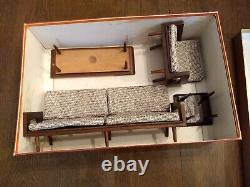 Vintage 1958 Mattel Modern Wood Living Room Set #813 With Box Pre Barbie Japan