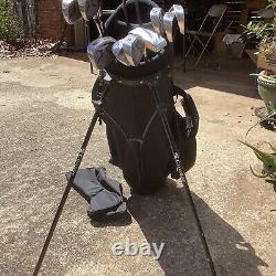 Wilson Shockwave Oversize Golf Set With Nice Stand Bag 11 Clubs Sr. Flex