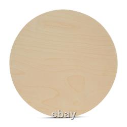 Wood Circles 19 inch 1/4 inch Thick, Unfinished Birch Craft Rounds Woodpeckers