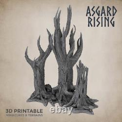 Wraith Wood Set Asgard Rising Miniatures Modular D&D DnD