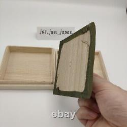 Boîte de Tsuba en bois, ensemble de 10 pièces fabriqué au Japon pour collectionneur d'antiquités.