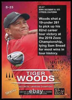 Champions de l'Univers Métallique 2021 #s-25 Tiger Woods Skybox Premium Star Topaz /150
