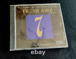 Ensemble de 8 CD Fresh Aire 'MANNHEIM STEAMROLLER' signé, scellé dans une boîte en bois. Rare.