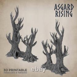 Ensemble de figurines modulaires Wraith Wood Asgard Rising pour D&D DnD