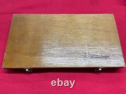 Étui en bois Mitutoyo uniquement pour le jeu de micromètres extérieurs 103-906A 6-12 EN STOCK