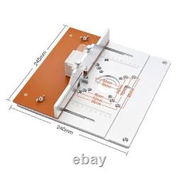 Plaque d'insertion de table de routeur en aluminium Électrique Fraisage de bois Planche pivotante Guide à onglet