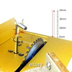 Plaque d'insertion de table mini aluminium pour scie circulaire à broche de levage et routeur Flip Board