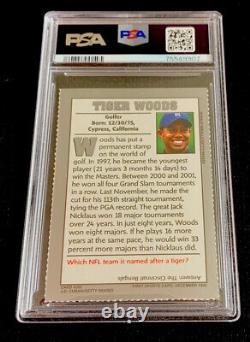 Tiger Woods Rare MINT 2004 SI For Kids 15th Anniversary Rookie Retro SIFK PSA 7
<br/>Les Tigres Woods Rares MINT 2004 SI Pour Enfants 15ème Anniversaire Rookie Retro SIFK PSA 7