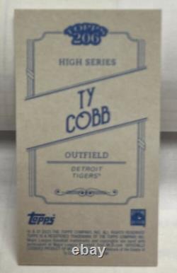 Ty Cobb 2023 Topps 206 Série élevée en bois Papier Stock SP /20 DETROIT TIGERS
