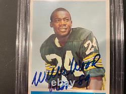 Willie Wood a signé la carte de 2ème année de Philadelphia 1964 des Green Bay Packers JSA Auth